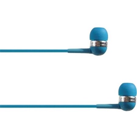 4Xem 4XEM 4XIBUDBL 3.75 ft. Ear Bud Stereo Headphone - Blue 4XIBUDBL